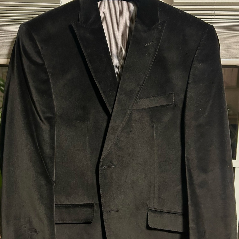Calvin Klein Classic Black Velvet Sports Coat